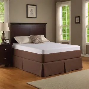 15 Inch Drop Bed Skirt Chocolate 1000TC Egyptian Cotton 1-PC