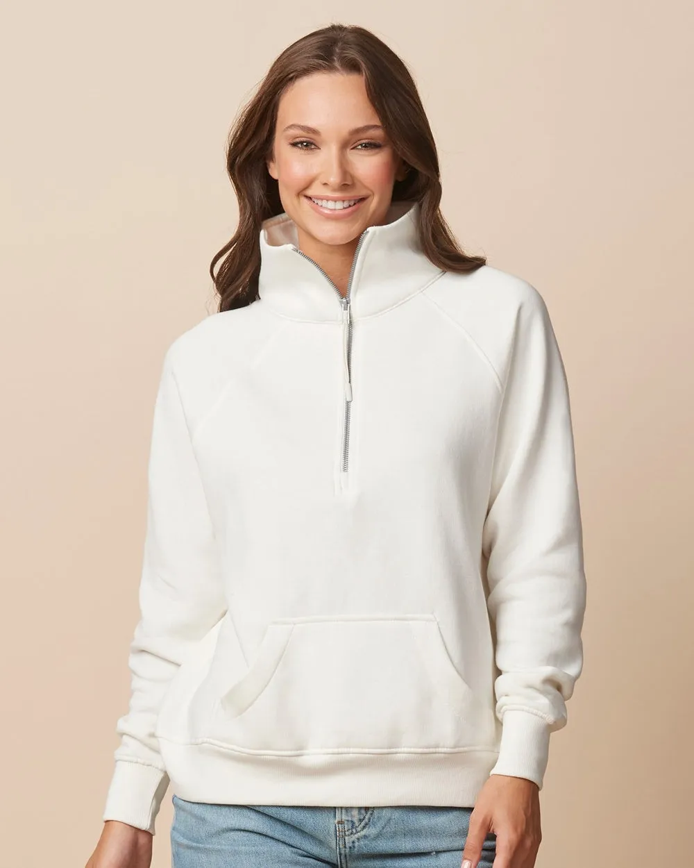 34) *** FRIDAY ONLY ITEM*** STYLE # 31179 ENZA LADIES BOXY HALF ZIP FLEECE
