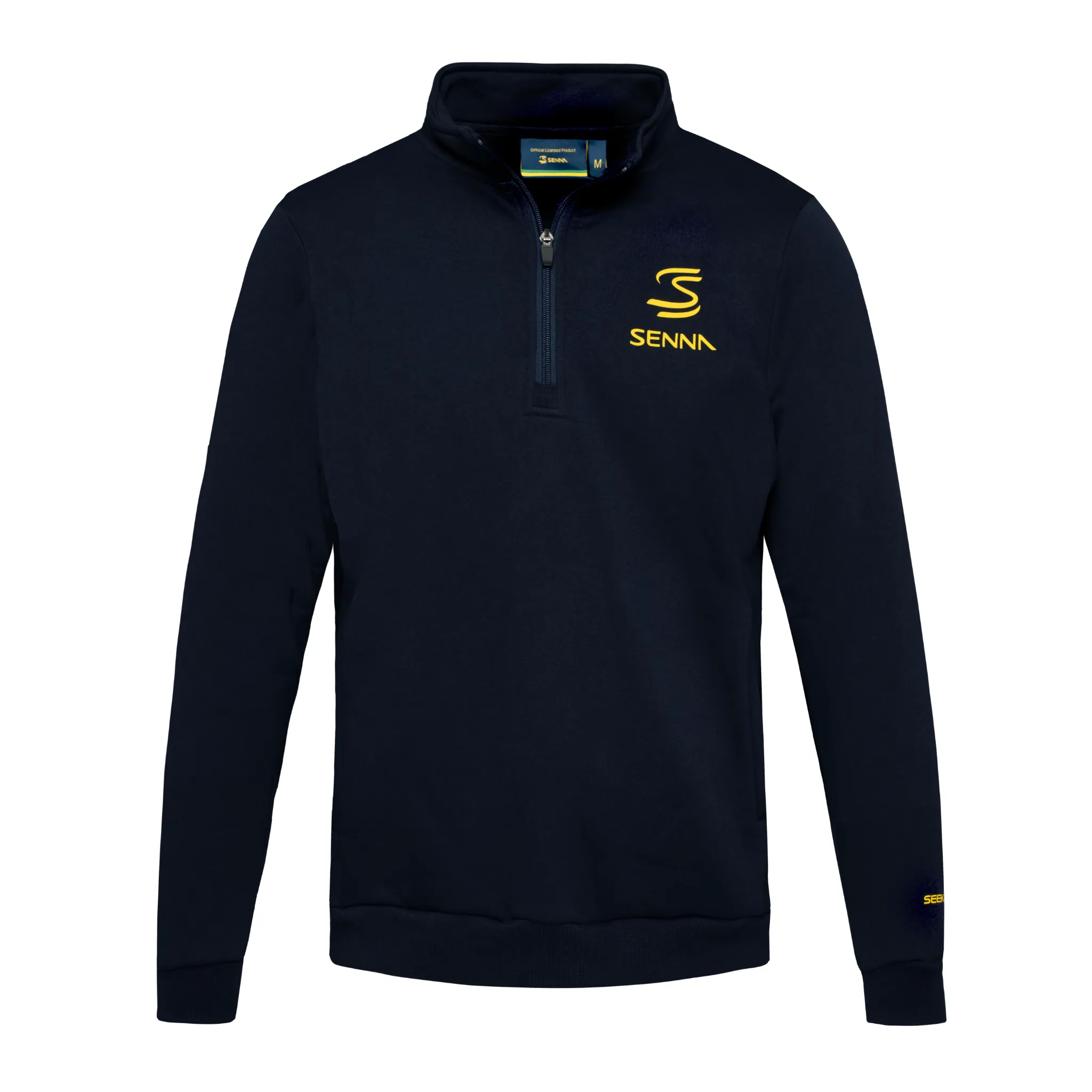 Ayrton Senna Legacy Navy Quarter Zip Fleece