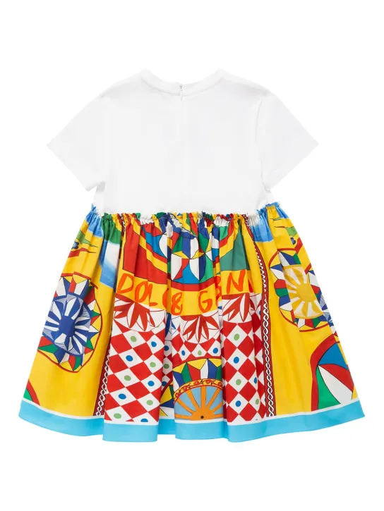 Dolce&amp;Gabbana   Carretto print cotton jersey dress 