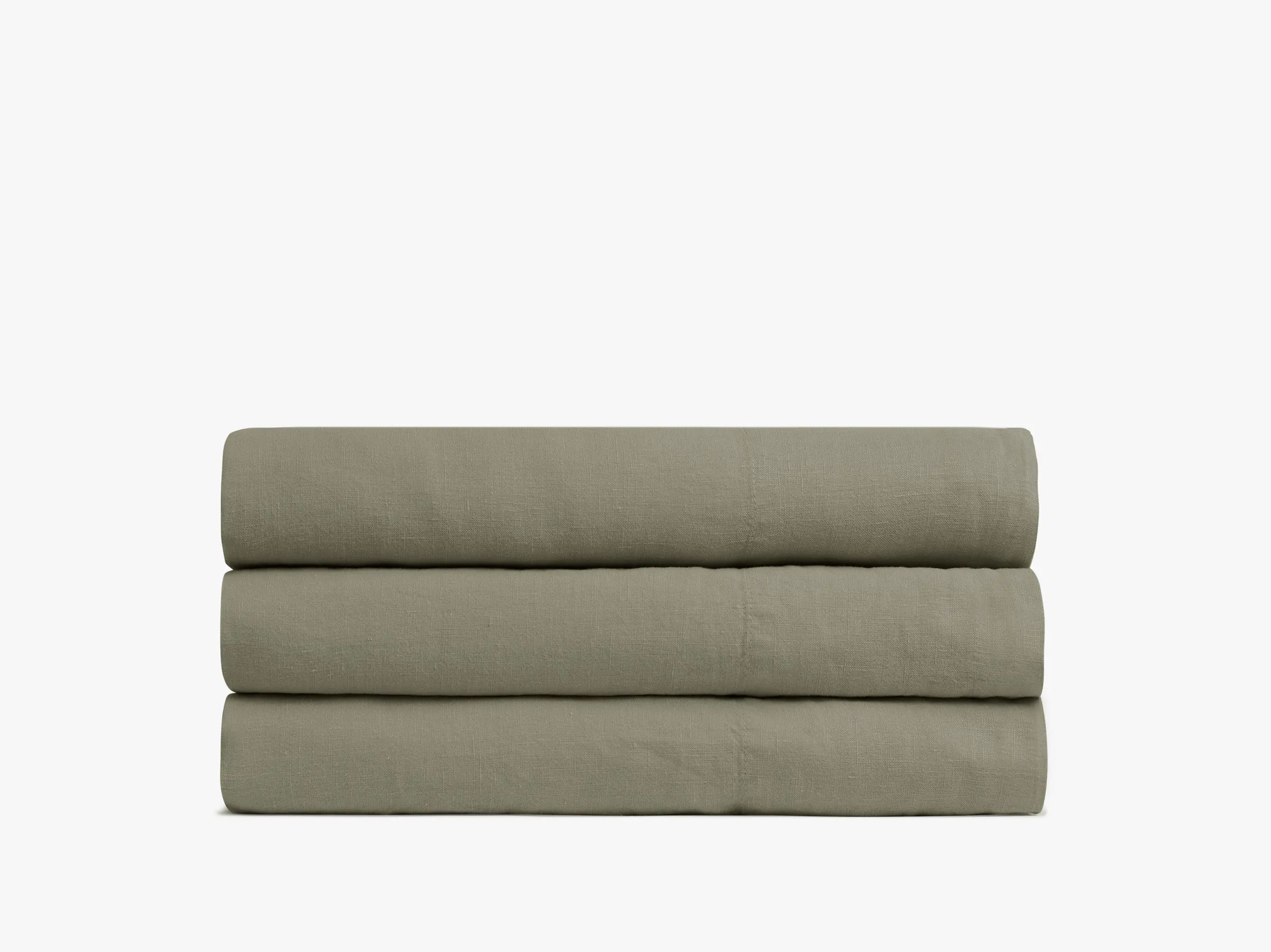 Linen Top Sheet - Moss