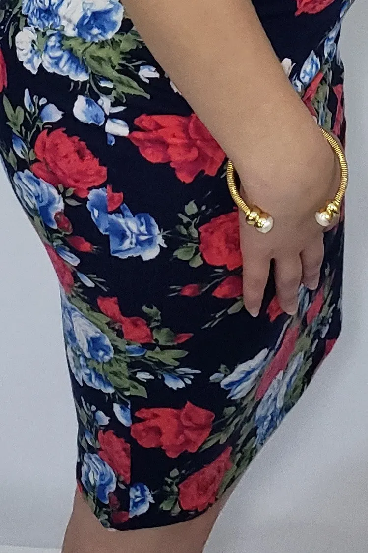 My Rose Garden Pencil Skirt