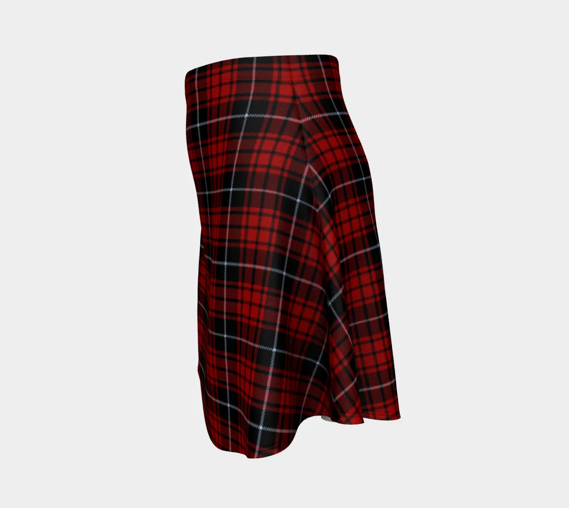 Plaid Flare Skirt