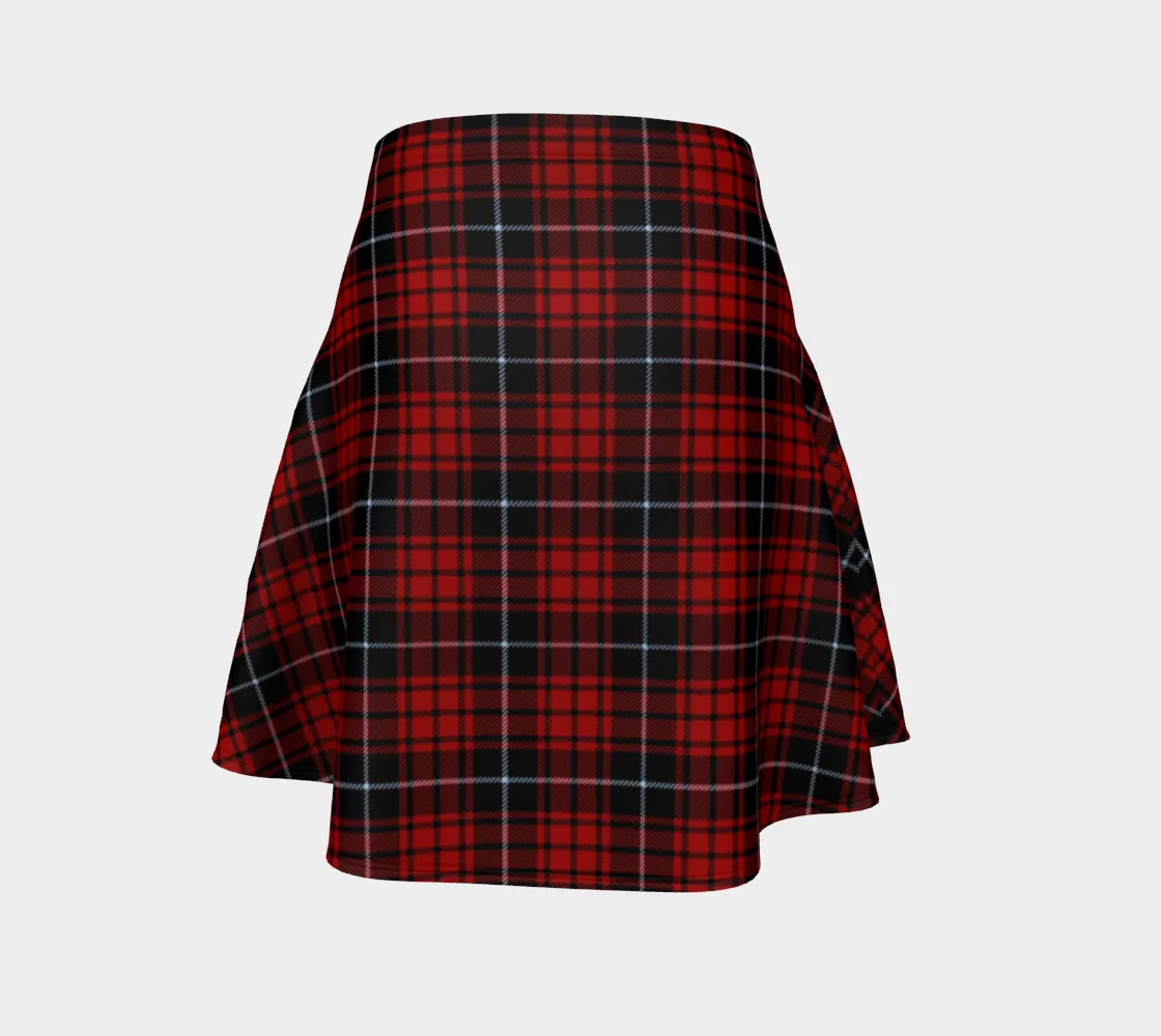 Plaid Flare Skirt