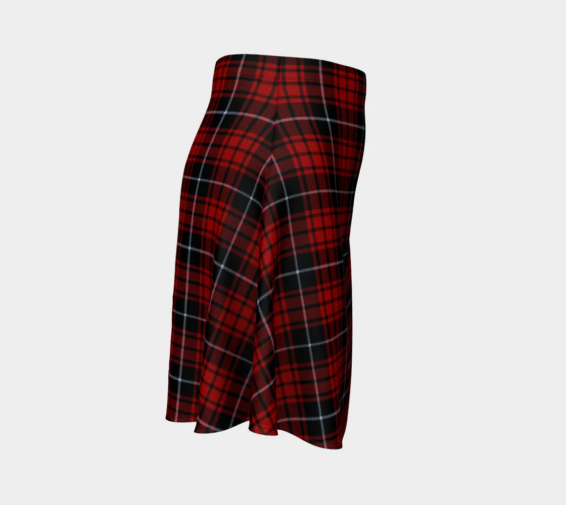 Plaid Flare Skirt