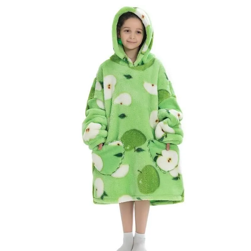 Shoodie™ Appel | Heb het nooit meer koud met deze warme fleece hoodie deken!